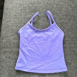 Natalie Dance Wear Girls Lavender Purple Camisole Dance Top Size 6-7